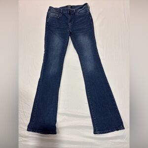 Rise Supply Company Flare Leg Jeans Dark Sz7 Stretch